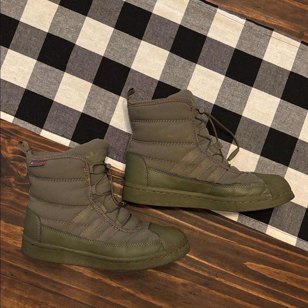 Adidas Superstar Boots green kids 5 youth